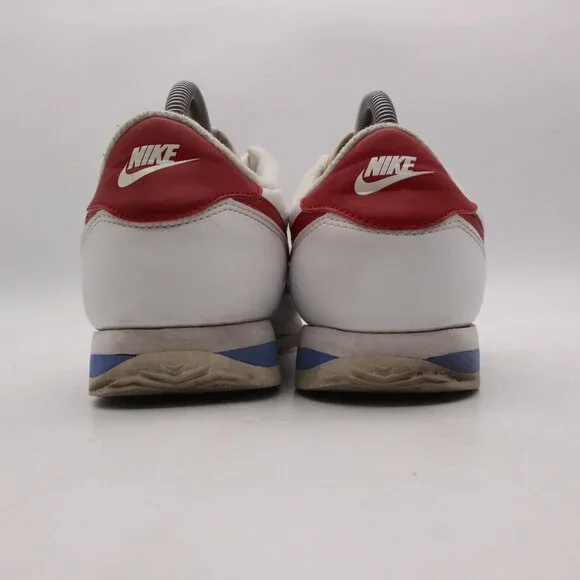 Nike Cortez Forrest Gump Leather White Red Blue Men's 8.5 Sneakers 819719-103